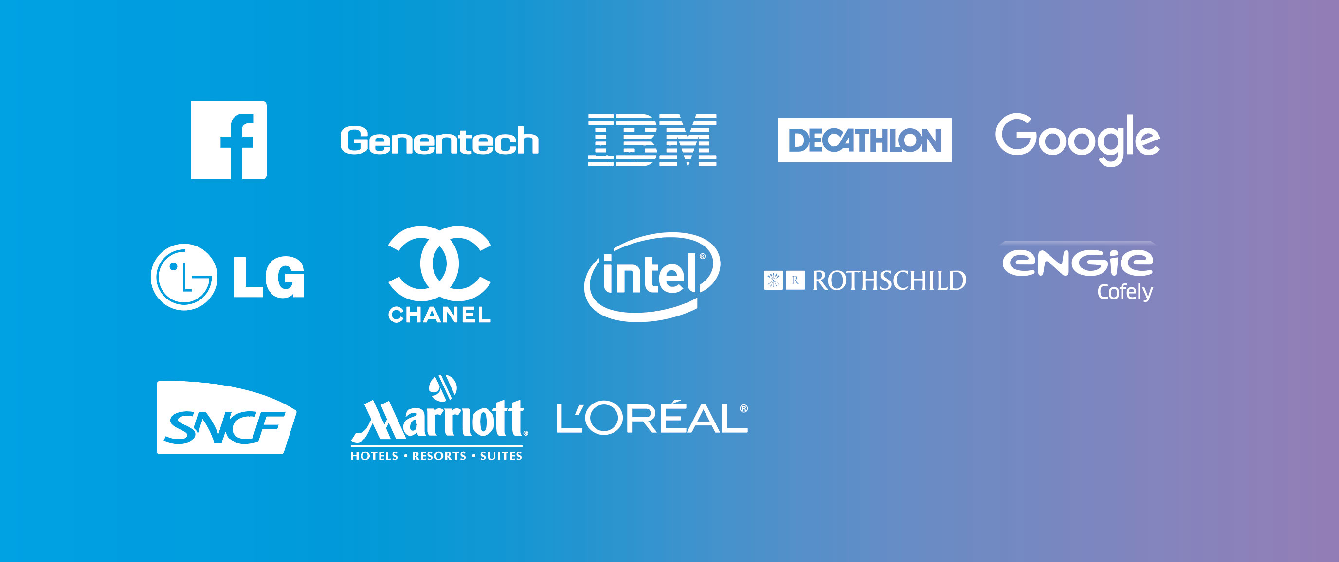logos des entreprises clientes